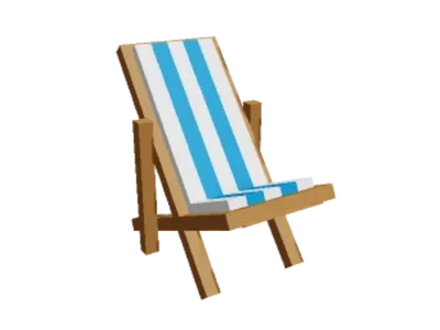 Blue Short Beach Chair