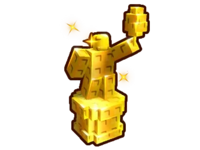 Golden Candy Blossom Statue