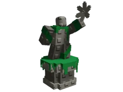 Mossy Stone Blossom Statue