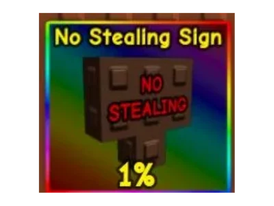 No Stealing Sign