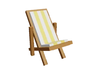 Yellow Short Beach Chair